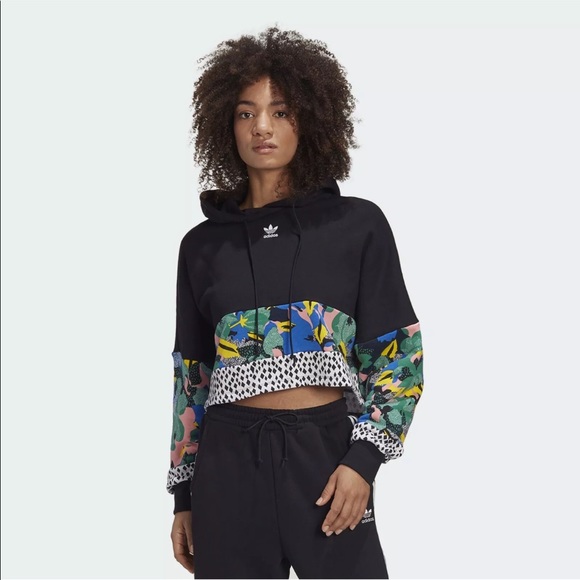 adidas NWT XL Her Studio London Cropped Hoody - Picture 2 of 3